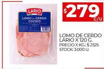 Supermercados DIA Lomo de cerdo lario oferta