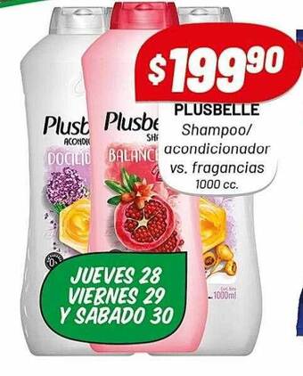 Almacor Plusbelle shampoo acondicionador vs fragancias oferta