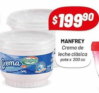 Almacor Manfrey crema de leche clasica oferta