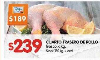 Disco Cuarto trasero de pollo oferta