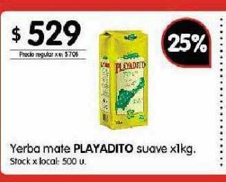 Disco Yerba mate playadito suave oferta