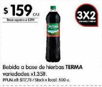 Disco Bebida a base de hierbas terma variedades oferta