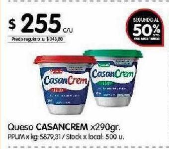 Disco Queso casancrem oferta