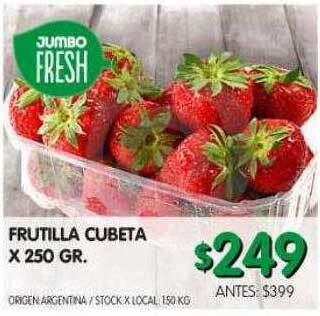 Jumbo Frutilla cubeta oferta