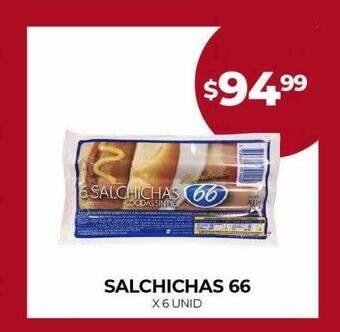 Supermercados Tadicor Salchichas 66 oferta