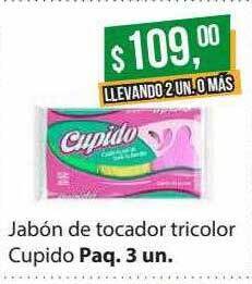 Supermercados Damesco Jabón de tocador tricolor cupido oferta
