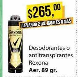 Supermercados Damesco Desodorantes o antitranspirantes rexona oferta