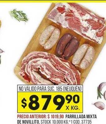 Coto Parrillada mixta de novillito oferta