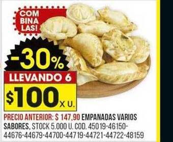 Coto Empanadas oferta