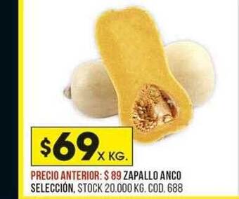 Coto Zapallo anco selección oferta