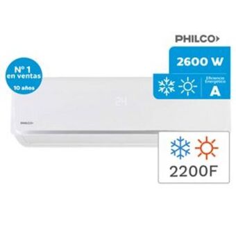 Frávega Aire acondicionado split frío/ calor philco 2200f 2600w phs25ha3an oferta