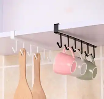 Frávega Porta tazas para colgar en estante alacena percha colgante oferta