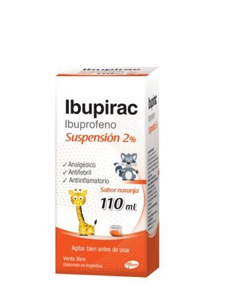 Ibupirac suspensión 2% sabor naranja x 110 ml*