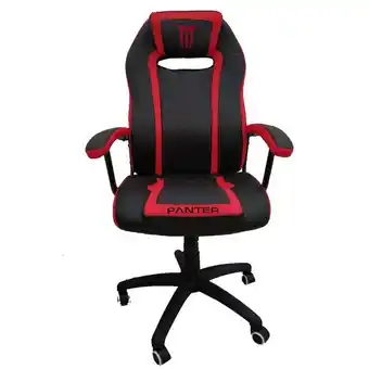Monumental Hogar Silla gamer fire con apoya negro y rojo oferta