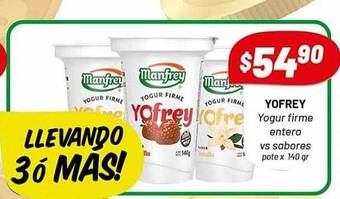 Almacor Yofrey yogur firme entero vs sabores oferta