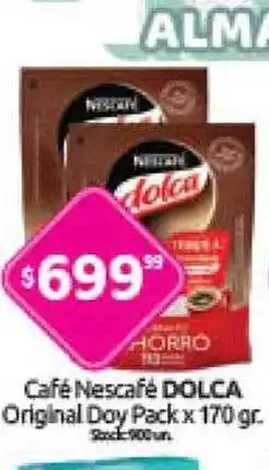 Cordiez Café nescafé dolca original doy pack oferta