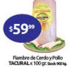 Cordiez Fiambre de cerdo y pollo tacural oferta