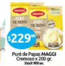 Cordiez Puré de papas maggi cremoso oferta