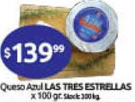 Cordiez Queso azul las tres estrellas oferta