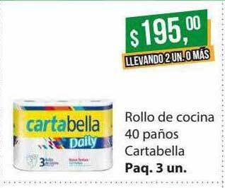 Supermercados Damesco Rollo de cocina 40 paños cartabella oferta