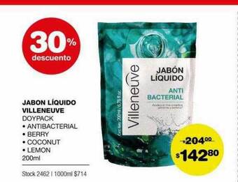 Atomo Conviene Jabon líquido villeneuve 30% descuento oferta