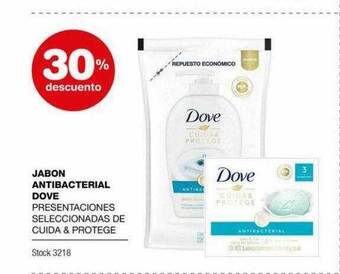 Atomo Conviene Jabon antibacterial dove 30% descuento oferta