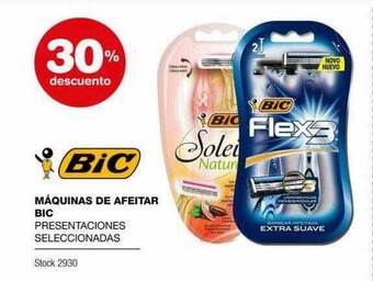 Atomo Conviene Máquinas de afeitar bic 30% descuento oferta