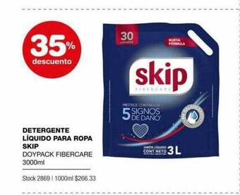 Atomo Conviene Detergente líquido para ropa skip 35% descuento oferta