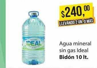 Supermercados Damesco Agua mineral sin gas ideal oferta