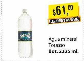 Supermercados Damesco Agua mineral torasso oferta