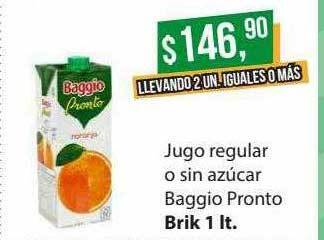 Supermercados Damesco Jugo regular o sin azúcar baggio pronto oferta