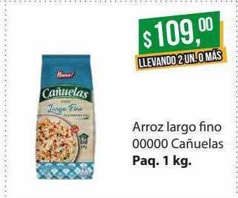 Supermercados Damesco Arroz largo fino 00000 cañuelas oferta