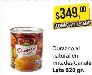 Supermercados Damesco Durazno al natural en mitades canale oferta
