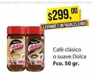 Supermercados Damesco Café clásico o suave dolca oferta