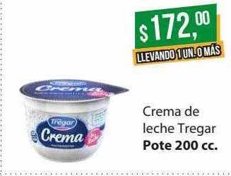 Supermercados Damesco Crema de leche tregar oferta