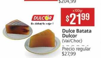 Supermercados Aiello Dulce batata dulcor oferta