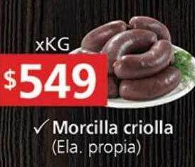 Supermercados Aiello Morcilla criolla oferta