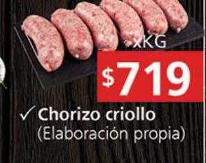 Supermercados Aiello Chorizo criollo oferta