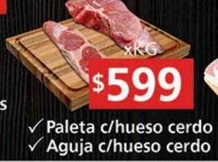 Supermercados Aiello Paleta c hueso cerdo aguja c hueso cerdo oferta