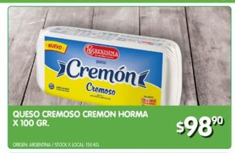Jumbo Queso cremoso cremon horma x 100g oferta