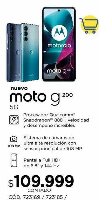 Coppel Moto g200 oferta