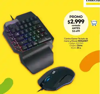Coppel Combo gamer teclado de mano y mouse noganet nkb-ak75 oferta