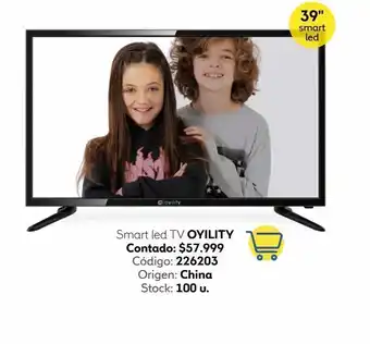 Coppel Smart led tv 39" oyility 39d19a oferta