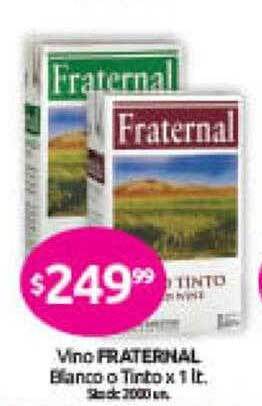 Cordiez Vino fraternal blanco o tinto oferta