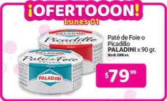 Cordiez Paté de foie o picadillo paladini oferta