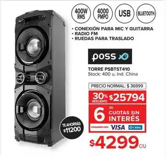 Carrefour Maxi Poss Torre PSBTST410 oferta