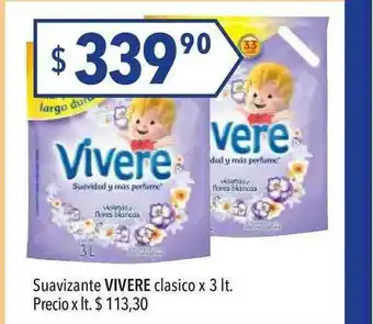 Hergo Suavizante Vivere Clasico x3 lt oferta