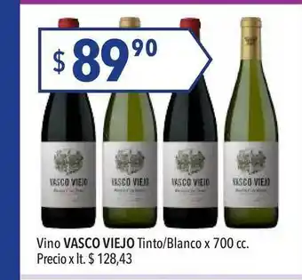 Hergo Vino Vasco Viejo Tinto-Blanco x700 cc oferta