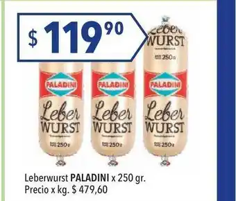 Hergo Leberwurst Paladini x250 gr oferta