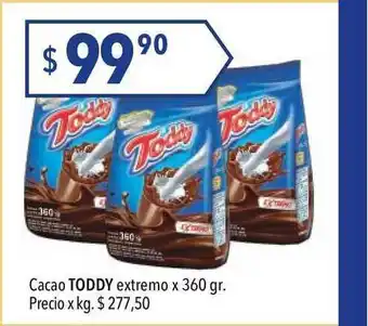 Hergo Cacao Toddy Extremo x360 gr oferta